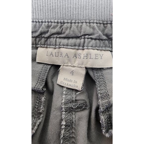 Laura Ashley Gray Cargo Pants Womens size 4 Utility Multi Pocket Casual - Picture 6 of 12